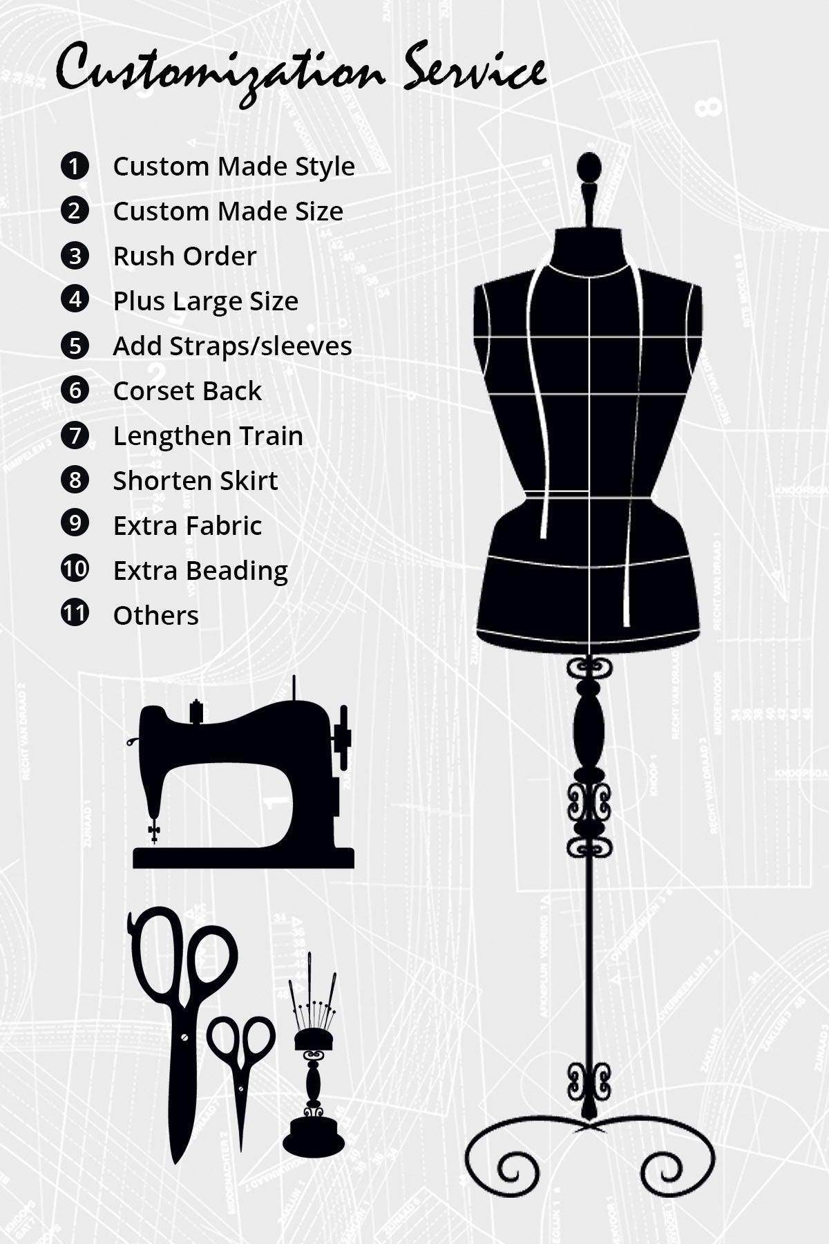 Custom Size Fee CI000002 - COCOMELODY